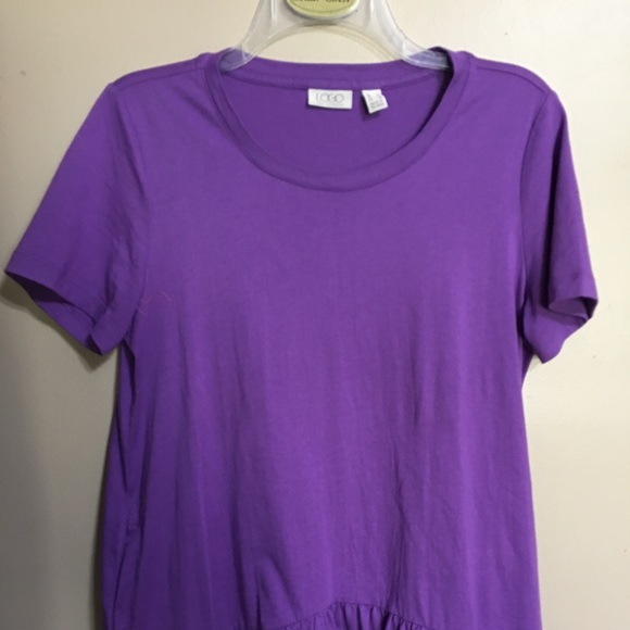 LOGO Sm short sleeve 2 pockets high low hem. - Picture 3 of 12